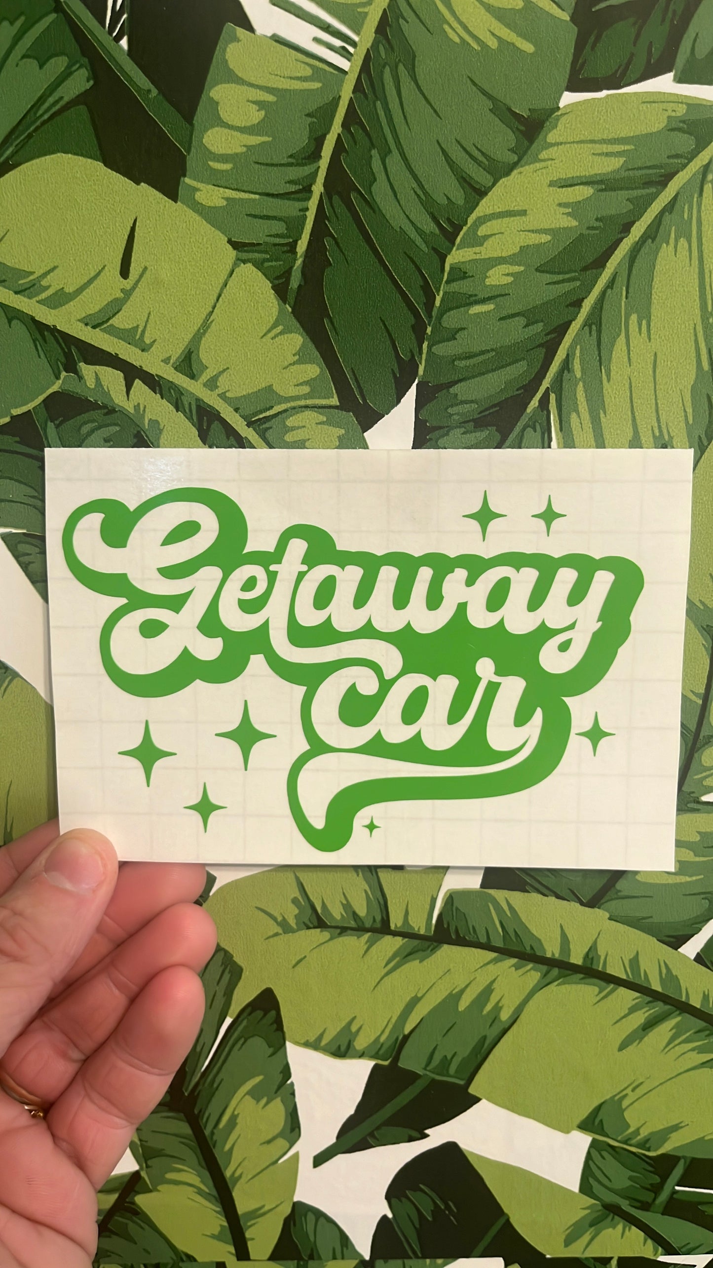 “getaway car” decal